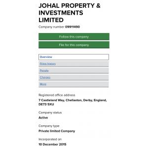Johal Property and Investments Limited 