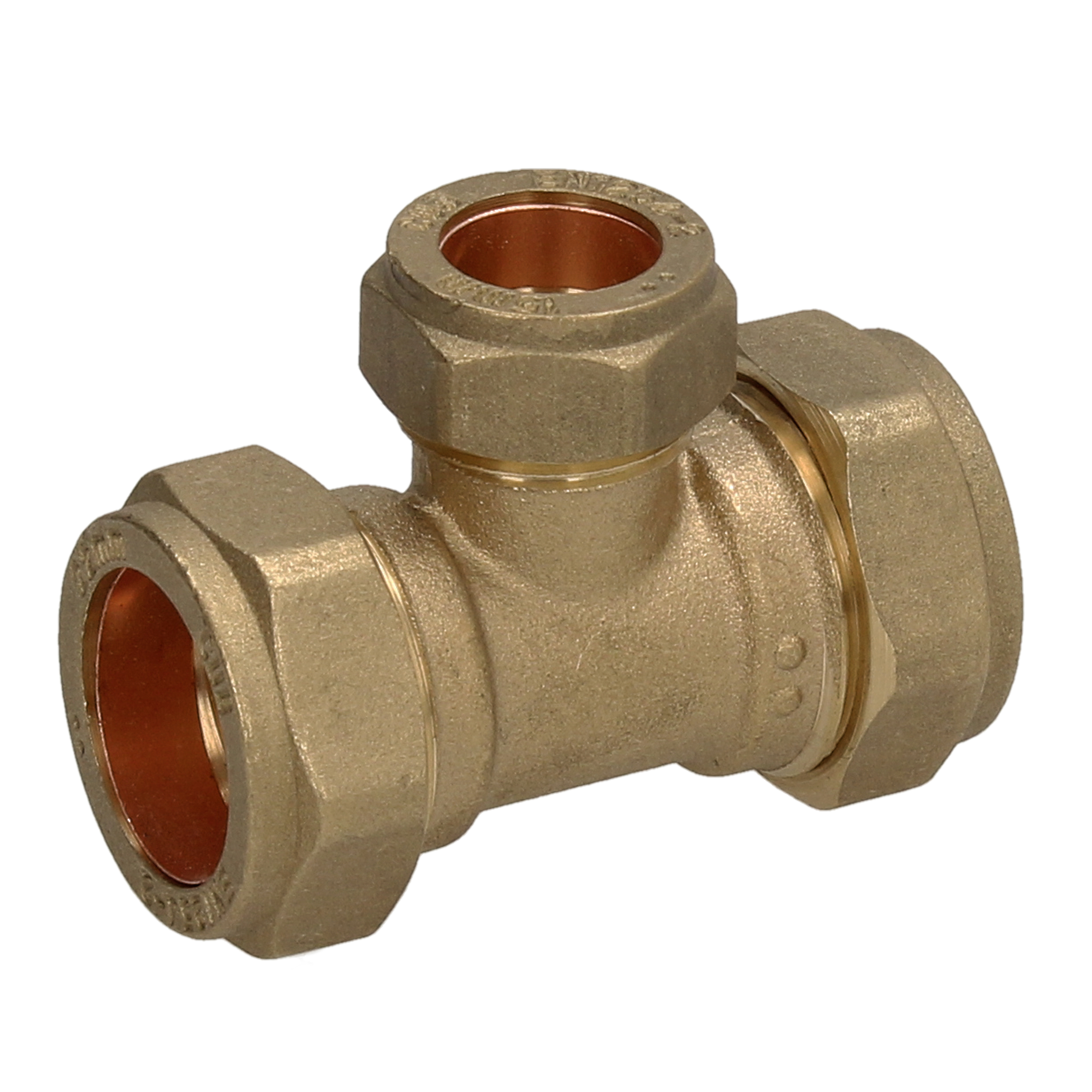 Compression 22mm x 22mm x 15mm Centre Reducing Tee Mr Central