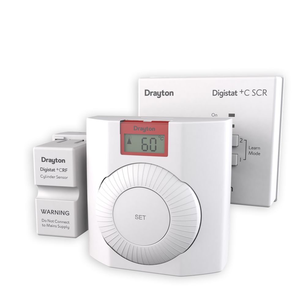 Drayton Digistat+C RF Cylinder Thermostat c/w Digistat+C SCR