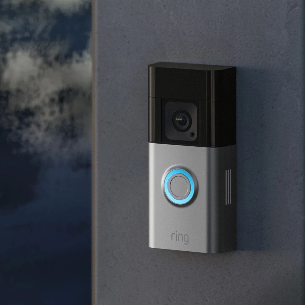 Ring Satin Nickel Battery Video Doorbell Pro Mr Central Heating