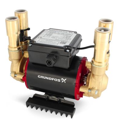 Grundfos Amazon STP-4.0B Brass Positive 4.0 Bar Twin Impeller Shower Pump