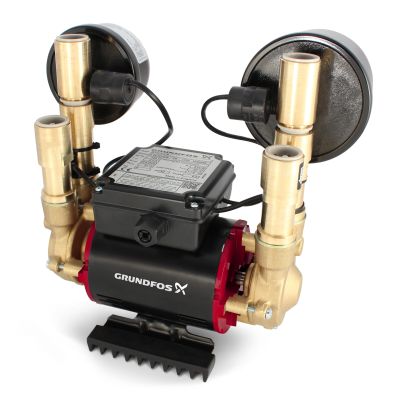 Grundfos Amazon STN-1.5B Brass Universal 1.5 Bar Twin Impeller Shower Pump