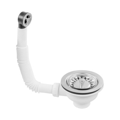 McAlpine 1.1/2" Stainless Steel Universal Kitchen Sink Basket Strainer Waste & Overflow