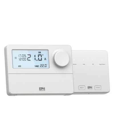 EPH Controls CP4D OpenTherm Programmable Wireless RF Room Thermostat c/w Dial