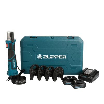 Zupper MP-1930 M Profile Press Tool c/w Case, 4x 15-35mm M Profile Jaws, 2 Batteries & Charger