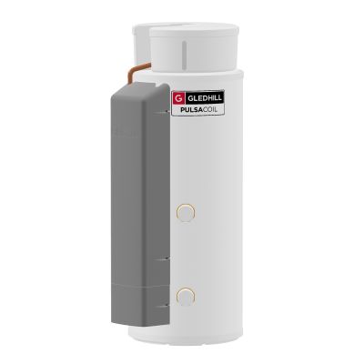 Gledhill PulsaCoil Stainless 180L Left Hand Thermal Store Cylinder c/w Built-In Scale Inhibitor