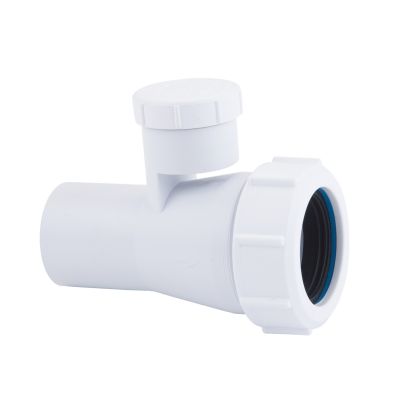 McAlpine 1.1/4" White Anti-Syphon Adaptor