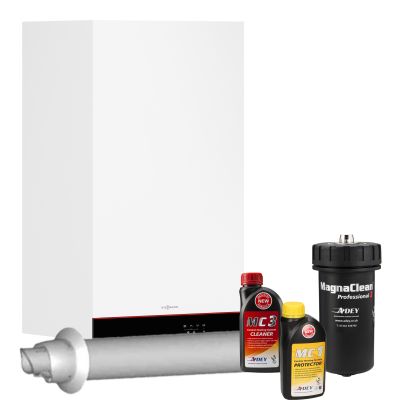 Viessmann Vitodens 050-W 19kW B0HA System Boiler, Horizontal Flue & MagnaClean Pro2 Filter Pack