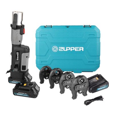 Zupper PZ-1930 U Profile MLCP Press Tool c/w Case, 4x 16-32mm M Profile Jaws, 2 Batteries & Charger
