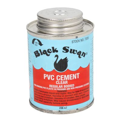 Black Swan Regular Bodied 1/2 Pint (236ml) PVC Solvent Cement