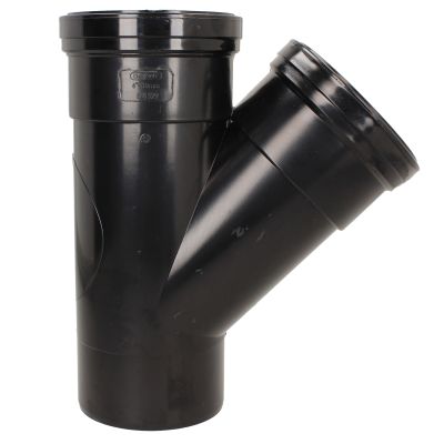 Davant 110mm Ring Seal Black Soil 135 Degree Double Socket Branch Tee 