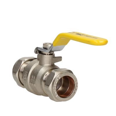 GBF 22mm Yellow Handle Gas Lever Ball Valve