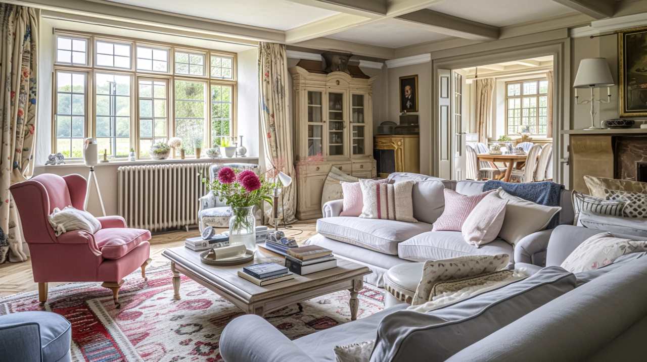 cosy living room of a period home