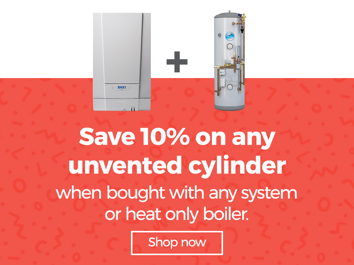 Save 10% on any Unvented Cylinder