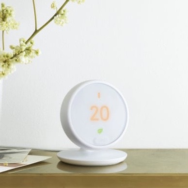 A Google Nest Thermostat E